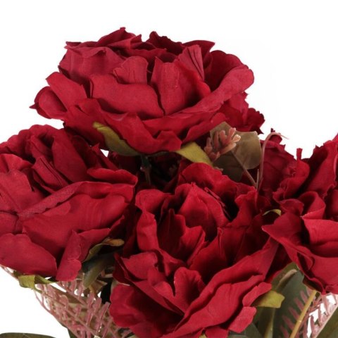 BUKIET 7 ROZWINIĘTYCH RÓŻ Z DODATKAMI 45 CM KOLOR CZERWONY BUKIET 7 ROZWINIĘTYCH RÓŻ Z DODATKAMI 45 CM KOLOR CZERWONY
