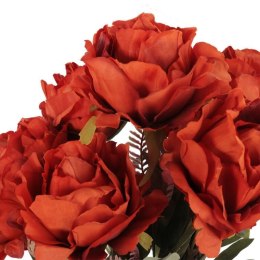 BUKIET 7 ROZWINIĘTYCH RÓŻ Z DODATKAMI 45 CM KOLOR POMARAŃCZOWY