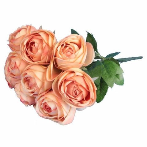 BUKIET 9 RÓŻ 42 CM KOLOR ŁOSOSIOWY BUKIET 9 RÓŻ 42 CM KOLOR ŁOSOSIOWY