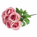 BUKIET 9 RÓŻ 44 CM KOLOR RÓŻOWY