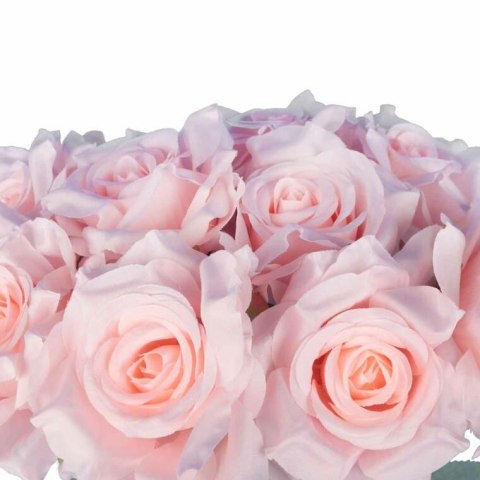 BUKIET 9 RÓŻ 48 CM KOLOR JASNY RÓŻ