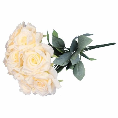 BUKIET 9 RÓŻ 48 CM KOLOR KREMOWY