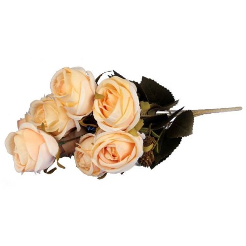 BUKIET 9 RÓŻ Z DODATKAMI 40 CM KOLOR ŻÓŁTY