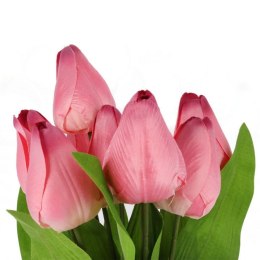BUKIET 9 TULIPANÓW 44 CM KOLOR RÓŻOWY