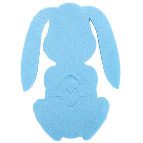 Etui na sztućce z filcu 2 szt- Zajączek Wielkanocny niebieski