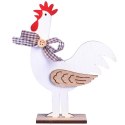 FIGURKA dekoracyjna 16.5 cm ozdoba KOGUT drewno
