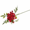 GAŁĄZKA Z JARZĘBINĄ CZERWONE KULKI 34 CM