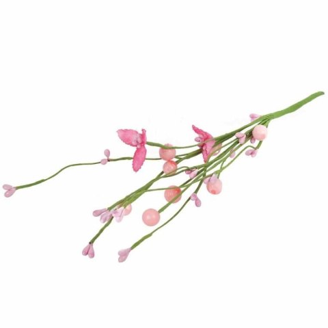 GAŁĄZKA Z KULKAMI 30 CM KOLOR RÓŻOWY