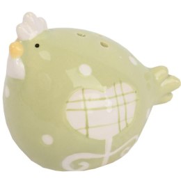 KURY CERAMICZNE SOLNICZKA PIEPRZNICZKA ZESTAW ZIELONY