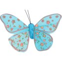 Komplet 6 motyli na klamerce 7 cm
