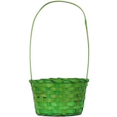 Koszyk wielkanocny do święconki fi 15 cm zielony
