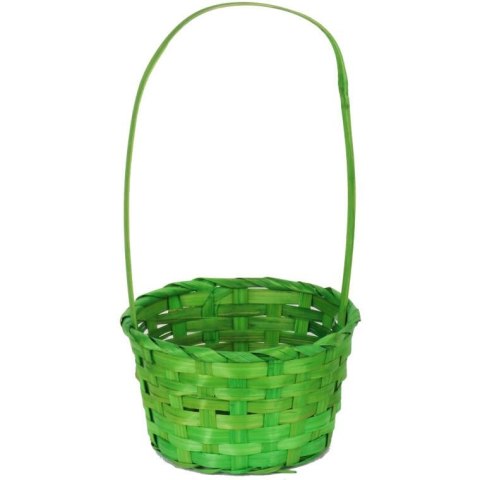 Koszyk wielkanocny do święconki fi 15 cm zielony