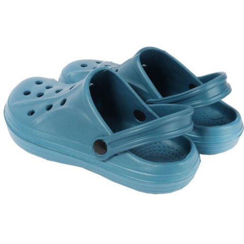 MĘSKIE KLAPKI ogrodowe/basenowe buty LEKKIE chodaki PIANKOWE NIEBIESKIE 41