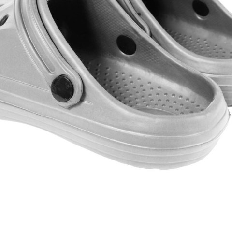 MĘSKIE KLAPKI ogrodowe/basenowe buty LEKKIE chodaki PIANKOWE SZARE 40