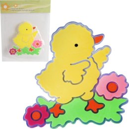 NAKLEJKA ŻELOWA SAMOPRZYLEPNA NA OKNO KURCZAK I