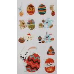 NAKLEJKI SAMOPRZYLEPNE NA OKNO JAJKA 11SZT WIELKANOC