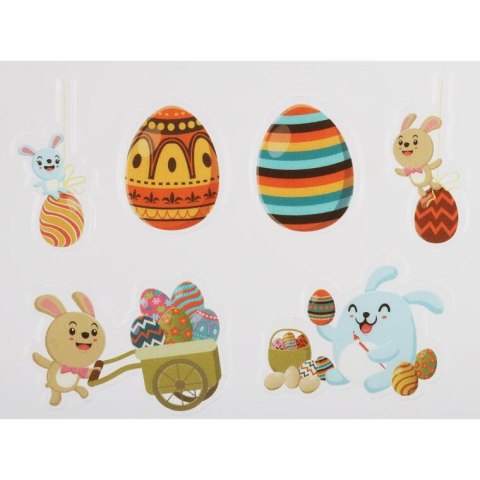 NAKLEJKI SAMOPRZYLEPNE NA OKNO JAJKA 11SZT WIELKANOC