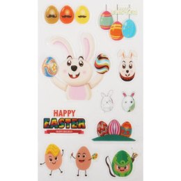 NAKLEJKI SAMOPRZYLEPNE NA OKNO ZAJĄCE 11SZT WIELKANOC
