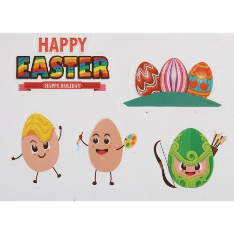 NAKLEJKI SAMOPRZYLEPNE NA OKNO ZAJĄCE 11SZT WIELKANOC