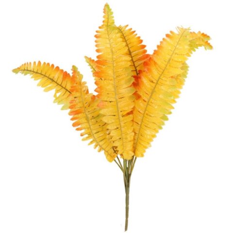 PAPROĆ BUKIET 12 GAŁĄZEK 44 CM KOLOR POMARAŃCZOWY