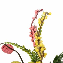 PIK Z JAJKIEM GAŁĄZKA WIELKANOCNA 26 CM ŻÓŁTO RÓŻOWA