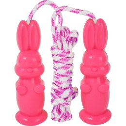 SKAKANKA Z RÓŻOWYMI ZAJĄCZKAMI 216 CM