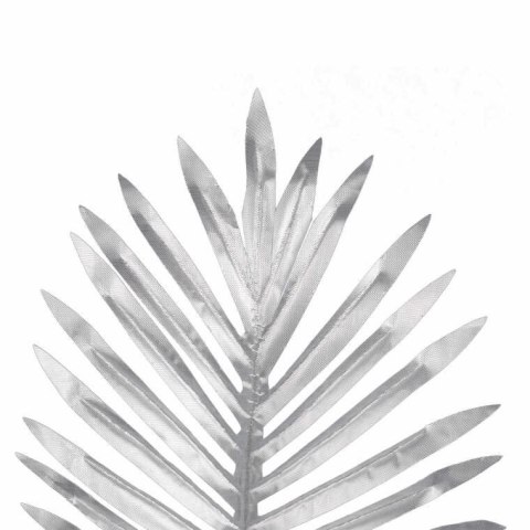 SREBRNY Liść Cycasa do Kompozycji Kwiatowych 35x20 cm