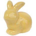 ZAJĄC CERAMICZNY FIGURKA 20 CM KOLOR ŻÓŁTY