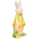 ZAJĄC CERAMICZNY FIGURKA ŻÓŁTA
