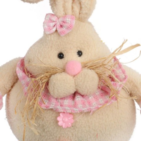 Zając stojący na teleskopach RÓŻOWY 40x24-60x24 cm