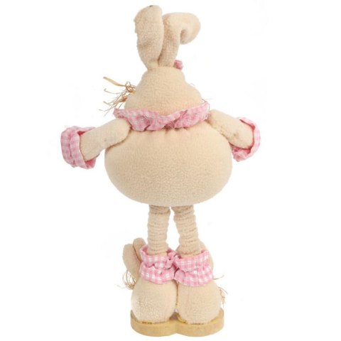 Zając stojący na teleskopach RÓŻOWY 40x24-60x24 cm