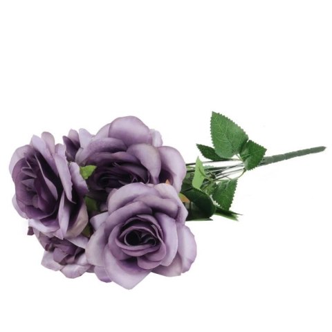 BUKIET 7 ROZWINIĘTYCH RÓŻ 42 CM KOLOR FIOLETOWY BUKIET 7 ROZWINIĘTYCH RÓŻ 42 CM KOLOR FIOLETOWY