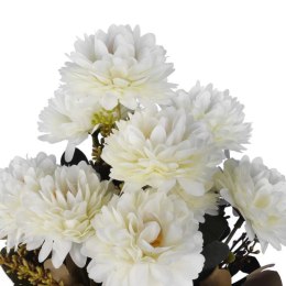 BUKIET 9 CHRYZANTEM 38 CM KOLOR BIAŁY
