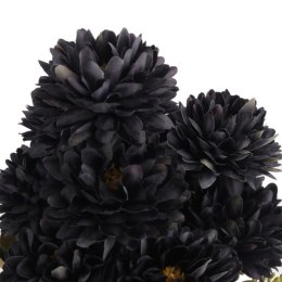 BUKIET 9 CHRYZANTEM 38 CM KOLOR CZARNY
