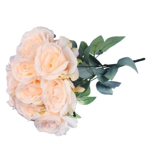 BUKIET 9 ELEGANCKICH RÓŻ 48 CM KOLOR KREMOWY BUKIET 9 ELEGANCKICH RÓŻ 48 CM KOLOR KREMOWY