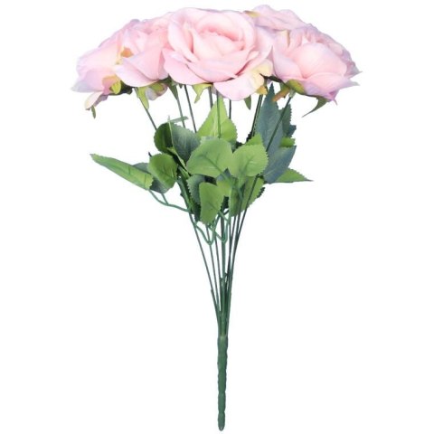 BUKIET 9 ELEGANCKICH RÓŻ 48 CM KOLOR RÓŻOWY BUKIET 9 ELEGANCKICH RÓŻ 48 CM KOLOR RÓŻOWY