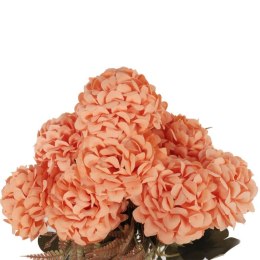 BUKIET 9 HORTENSJI JESIENNYCH 40 CM KOLOR POMARAŃCZOWY