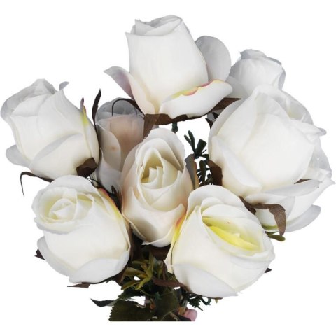 BUKIET 9 RÓŻ W PĄKACH 46 CM KOLOR BIAŁY