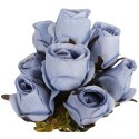 BUKIET 9 RÓŻ W PĄKACH 46 CM KOLOR NIEBIESKI