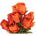 BUKIET 9 RÓŻ W PĄKACH 46 CM KOLOR POMARAŃCZOWY