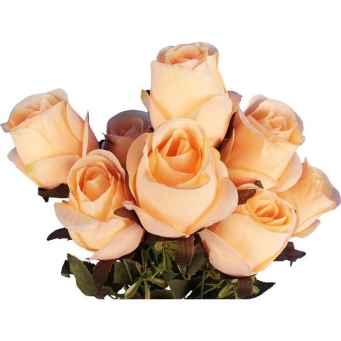 BUKIET 9 RÓŻ W PĄKACH 46 CM KOLOR ŻÓŁTY