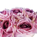 BUKIET 9 ROZWINIĘTYCH RÓŻ 48 CM KOLOR JASNY FIOLET
