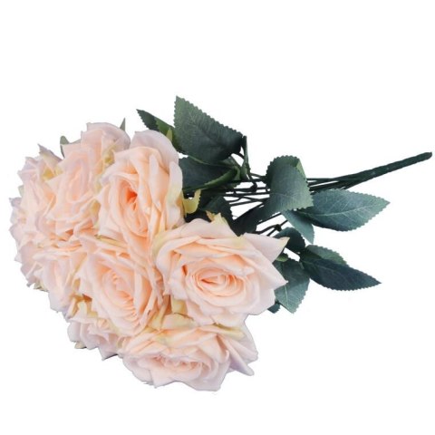 BUKIET 9 ROZWINIĘTYCH RÓŻ 48 CM KOLOR KREMOWY BUKIET 9 ROZWINIĘTYCH RÓŻ 48 CM KOLOR KREMOWY