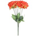 BUKIET 9 ROZWINIĘTYCH RÓŻ 48 CM KOLOR POMARAŃCZOWY