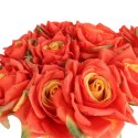 BUKIET 9 ROZWINIĘTYCH RÓŻ 48 CM KOLOR POMARAŃCZOWY