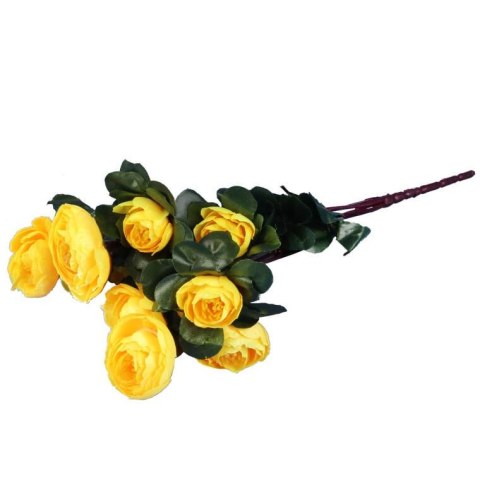BUKIET KAMELII 35 CM KOLOR ŻÓŁTY