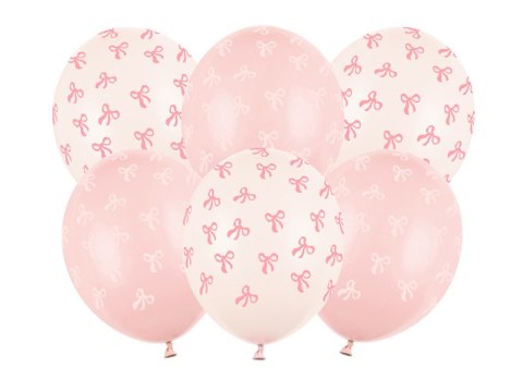 Balony Strong Kokardki Mix Pastel 30 cm 6 szt