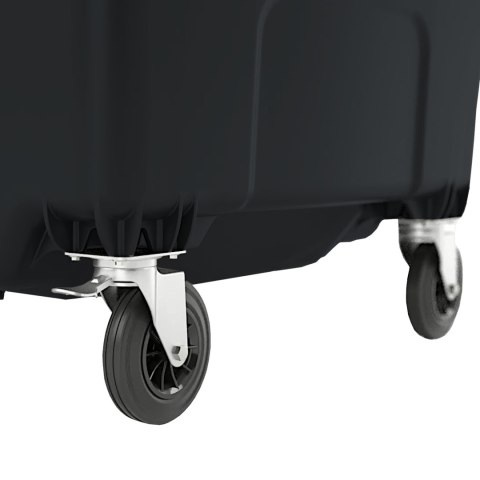 Kontener pojemnik na odpady śmieci komunalne PZH EN 840-2 DIN 1100L - czarny