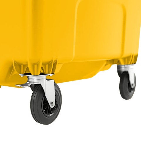 Kontener pojemnik na odpady śmieci komunalne PZH EN 840-2 DIN 1100L - żółty