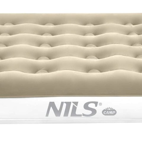 NC2802 MATERAC TURYSTYCZNY DMUCHANY 191X137X22 CM BEŻOWY NILS CAMP